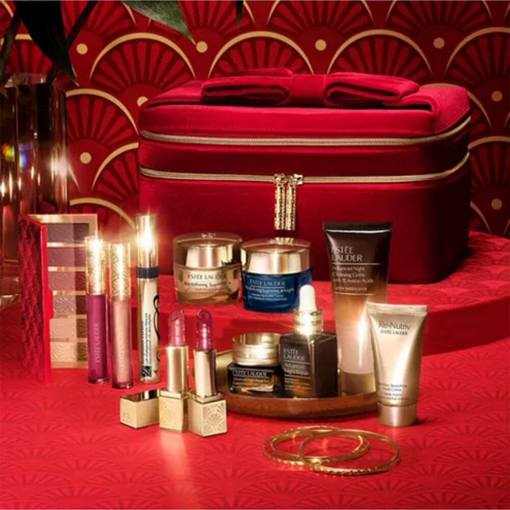 🆕 NWT 💖 Estee Lauder Holiday Blockbuster 2024 Set 9 Full-Size Favorites [V. 2]
